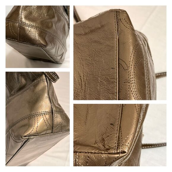 Coach Green Patent Leather Shoulder Bag - Picture 13 of 14